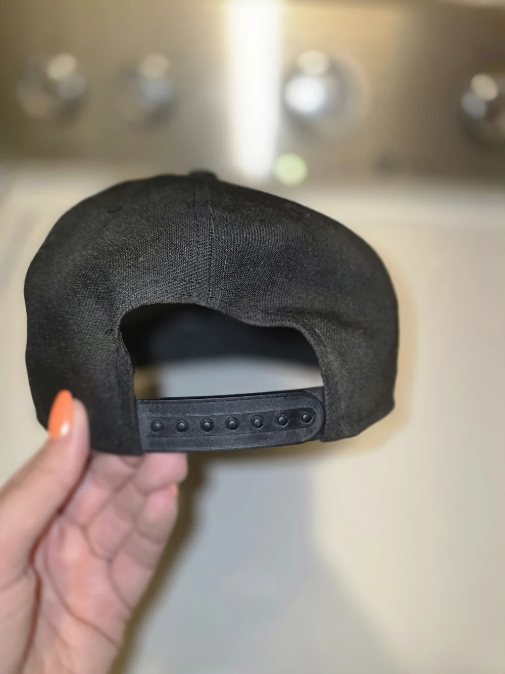 New Era Black Snapback Hat with White Bulls Patch